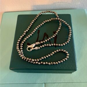 JAI by John Hardy Sterling Silver 24" Pyrite Beaded Necklace